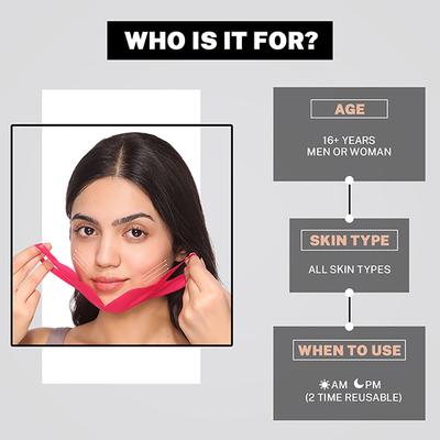 House of Beauty V Chin Uplifting Mask For Jawline, Double Chin Reduction with Collagen Gel 1's - Masks & Peels
