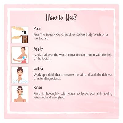 The Beauty Co. Body Wash Gel - Chocolate & Coffee 250 ml - Shower Gels & Body Wash