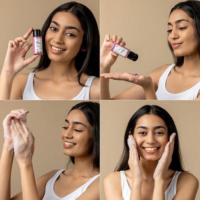 Brillare Rose Powder Face Wash for Younger Looking Skin 15gm - Face Wash & Cleansers