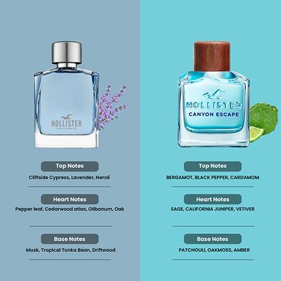 Hollister Wave For Him 100ml + Canyon Escape For Him 100ml Eau De Toilette 2's - Men Perfumes (Edt/Edp)