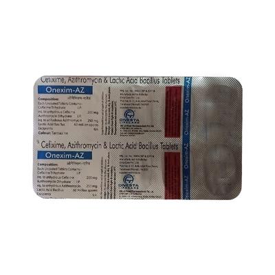 ONEXIM AZ Tablet 10's - Bacterial Infections-Cep