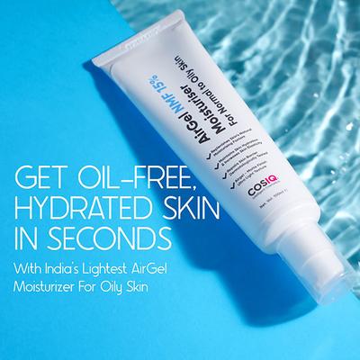 Cos IQ AirGel NMF 15 percent for Oily Skin Moisturizer for Men and Women 100 ml - Face Moisturizers