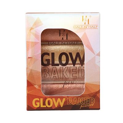 Half N Half Glow Baked Highlighter Powder, Sunset Aura 02 8 gm - Highlighters & Illuminators