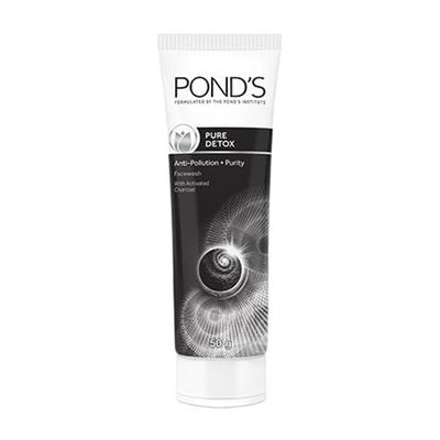 Pond'S Pure Detox Pollution Clear Face Wash with Activated Charcoal 50 gm - Face Washes