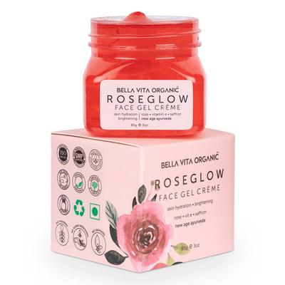 Bella Vita Organic Rose Glow Face Gel For Pore Minimising 85 gm - Face Gels