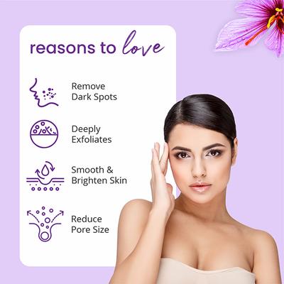 Globus Naturals Ayurvedic Kumkumadi Skin Lightening Face Scrub, Enriched with Walnut 100 gm - Scrubs & Exfoliants