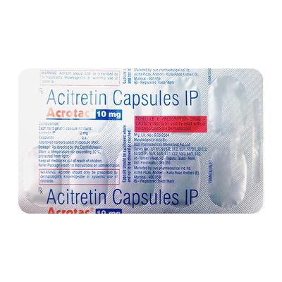 Acrotac 10mg Capsule 10'S - Psoriasis/Seborrhea/Ichthyosis-Pso