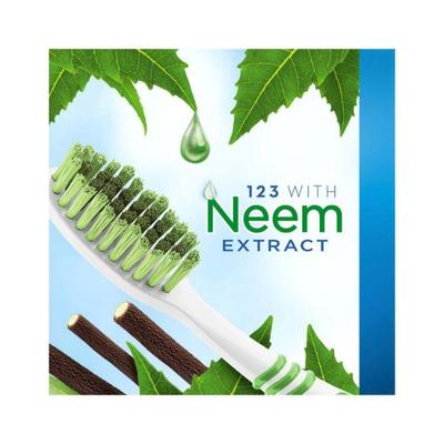 Oral B 123 Soft Toothbrush With Neem Extract 4's - Toothbrushes