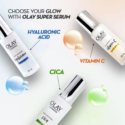 Olay Luminous Niacinamide + Cica Super Serum 30ml - Face Gels