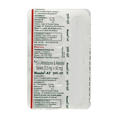 Numlo AT Tablet 15'S - Hypertension-Bet