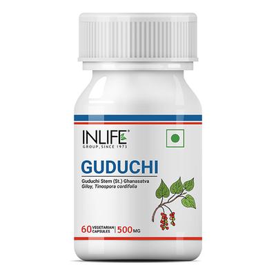 INLIFE Guduchi 500 mg Veg Capsule 60's - Herbal Dietary Supplement