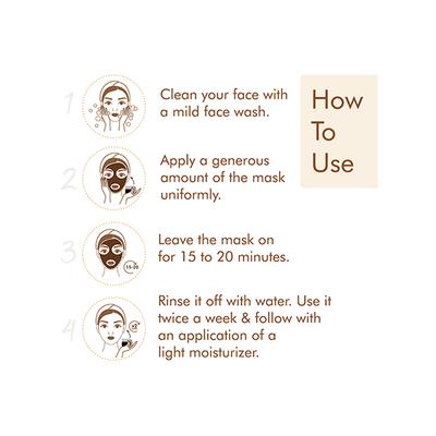 mCaffeine Espresso Coffee Face Mask with Natural AHA & BHA for Exfoliation & Pore Tightening 100 gm - Masks & Peels