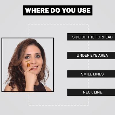 House of Beauty 24K Face Massager Single For Undereye Puffiness, Dark Circles, Tightening 1's - Massagers