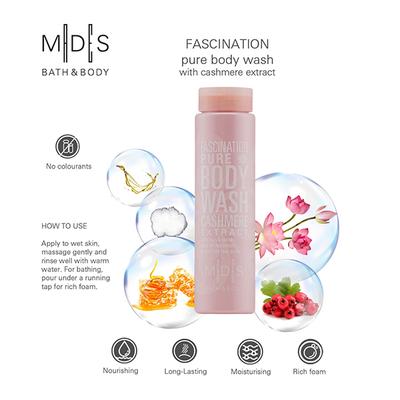 MADES Bath & Body Fascination Pure Body Wash Pale Pink 200 ml - Shower Gels & Body Wash