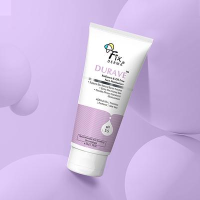 Fixderma Durave Radiance & Brightening Oil Free Face, Aloe Vera Face Moisturizer for All Skin Type 50 gm - Face Moisturizers