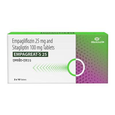EMPAGREAT S 25 Tablet 10's - Diabetes-Ant