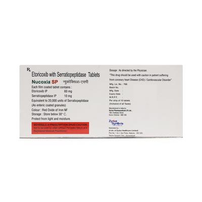 Nucoxia SP Tablet 10'S - Pain relief-Nsa