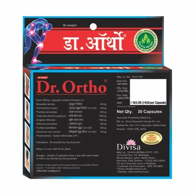 Dr.Ortho Ayurvedic Capsules 30's - Pain Relief (Ayush)