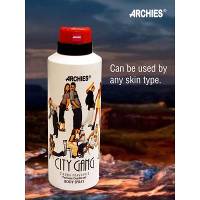 Archies City Gang Body Spray - Pack of 5 x 175 ml - Women Perfumes (Edt/Edp)