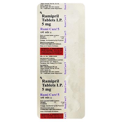 Ramicure 5mg Tablet 10'S - Hypertension-ACE
