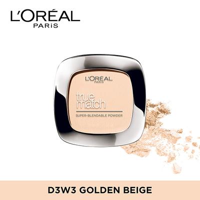 L'Oreal Paris True Match Super Blendable Powder, Golden Beige G.3/W.3 9gm - Compact Powder