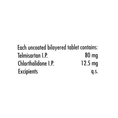Telpres CT 80/12.5mg Tablet 10'S - Hypertension-Ang