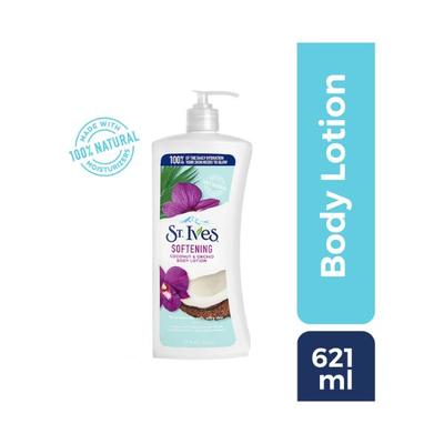 St. Ives Softening Coconut & Orchid Body Lotion 100% Natural Moisturizers 621 ml - Lotions & Creams