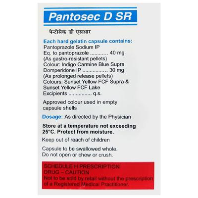 PANTOSEC D SR Capsule 10's - Ulcer/Reflux/Flatulence-Aaa
