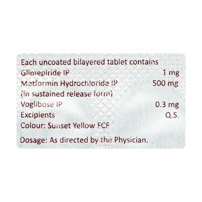 Voglibite Gm 1/0.3Mg Tablet 10's - Diabetes-Ant