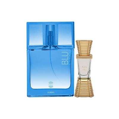 Ajmal Blu Femme EDP Floral Woody Perfume And Aura Concentrated Perfume Oil Floral Fruity 60 ml - Perfumes (Edt/Edp)