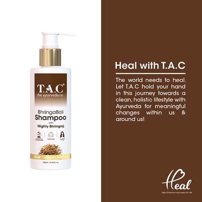 T.A.C - The Ayurveda Co. Bhringabali Shampoo with Mighty Bhringraj Hair Growth Miracle 250 ml - Shampoos