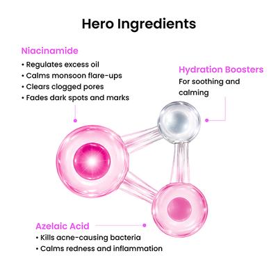 Foxtale 12% Niacinamide Serum with Azelaic Acid for Oil Control & Brightening 30ml - Face Serum