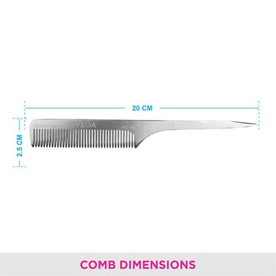 Vega Aluminium Comb (Ac - 06) - Hair Combs
