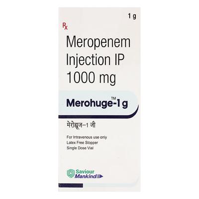 MEROHUGE 1gm Injection 1's - Bacterial Infections-OBL
