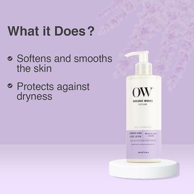 Orgainc Works Lavender Hand & Body Lotion 300 ml - Lotions & Creams
