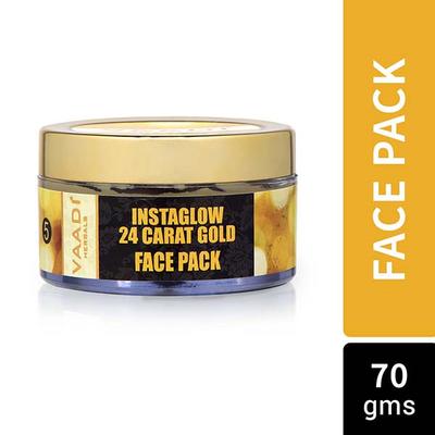24 Carat Gold Face Pack - Vitamin-E & Lemon Peel 70 gm - Face Packs