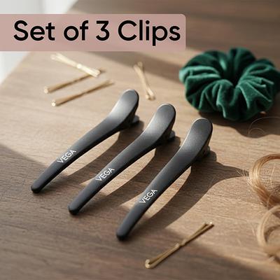 Vega Hair Clip For Styling, Hair Sectioning, Sectioning Clips For Haircut, Blow Dry For Salon Hc-02 - Hair Clips/Bands