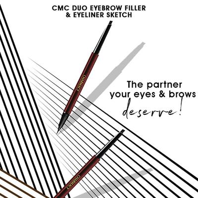 Charmacy Milano Duo Eyebrow Filler & Eyeliner Sketch (Dark Brunette) 1's - Eyeliners