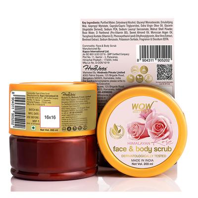 WOW Skin Science Himalayan Rose Face & Body Scrub 200 ml - Scrubs & Exfoliants
