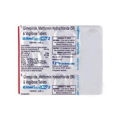 Glimisave MV 2 Tablet 15'S - Diabetes-Ant