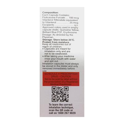 LUPIN VILFURO 100 Capsule 3x10's - Asthma/COPD-Ast