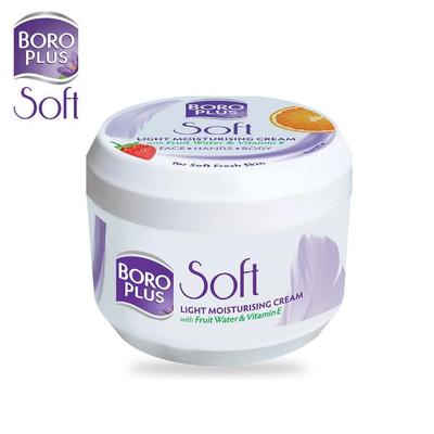 Boro Plus Soft Light Moisturising Cream With Fruit Water & Vitamin E 300 ml - Face Moisturizers