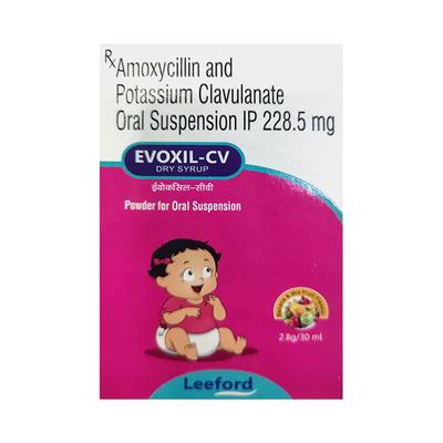 Evoxil CV Banana & Mixfruit Flavour Dry Syrup 30ml - Bacterial Infections-Pen