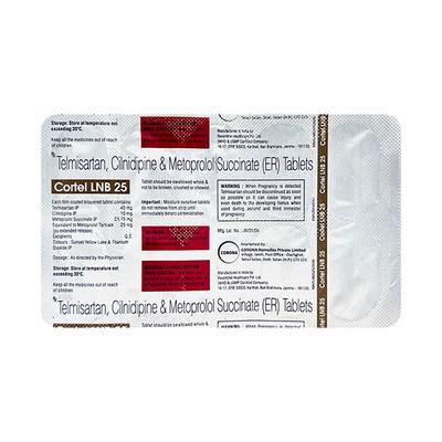 CORTEL LNB 10/25/40 Tablet 10's - Hypertension-Ana