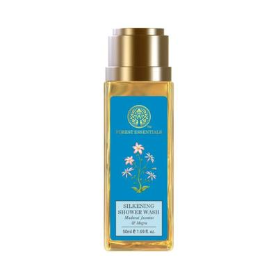 Forest Essentials Silkening Shower Wash Madurai Jasmine and Mogra 50ml - Shower Gels & Body Wash