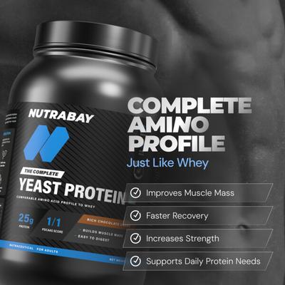 Nutrabay Yeast Protein Powder - Rich Chocolate Creme 1 kg - Whey Proteins