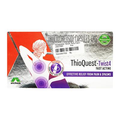THIOQUEST TWIST 4mg Capsule 10's - Muscle Cramps/Spasticity-Mus