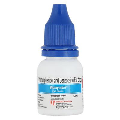 Biomycetin Ear Drops 5ml - Ear Conditions-EAA