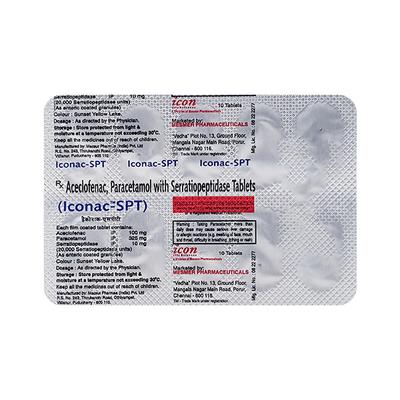 Iconac Spt Tablet 10'S - Pain relief-Ano