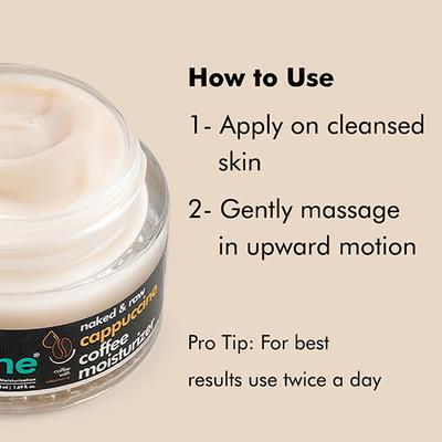 MCaffeine Lightweight Cappuccino Coffee Face Moisturizer with Vitamin E & Almond Milk for All Skin Type 50 ml - Face Moisturizers